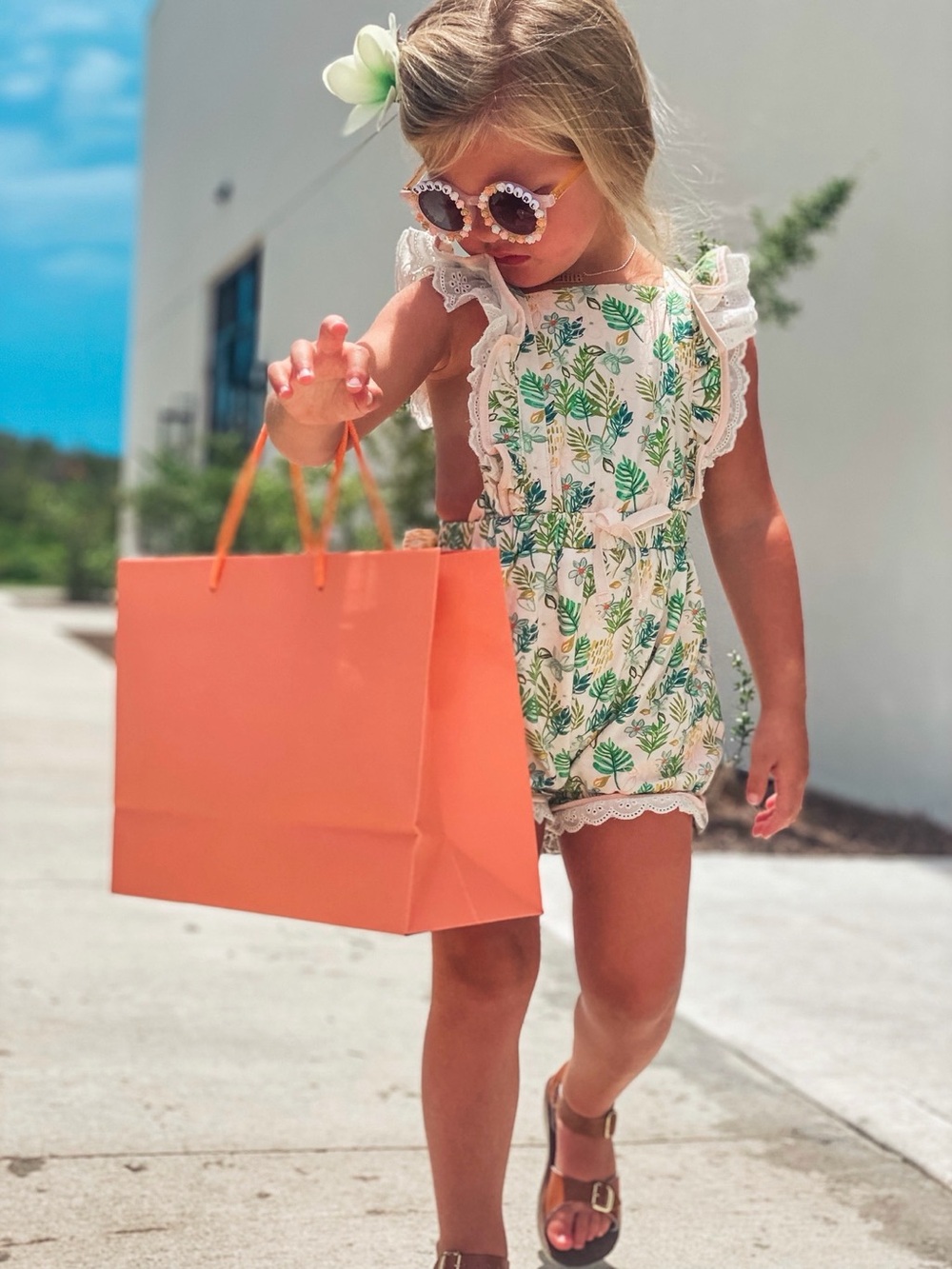 Perfectly Palm Romper 4T